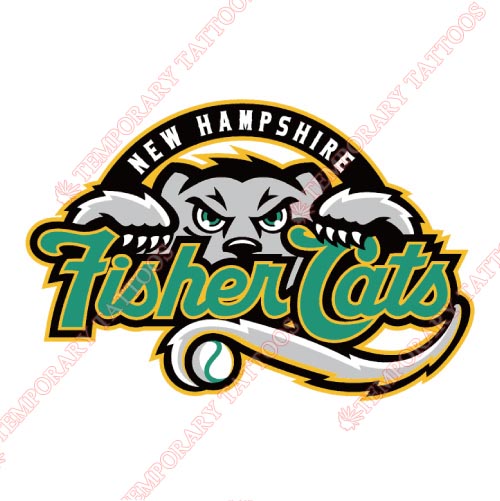 New Hampshire Fisher Cats Customize Temporary Tattoos Stickers NO.7859